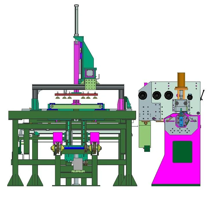 Steel Wheel Rim Coiler Machine with Loading