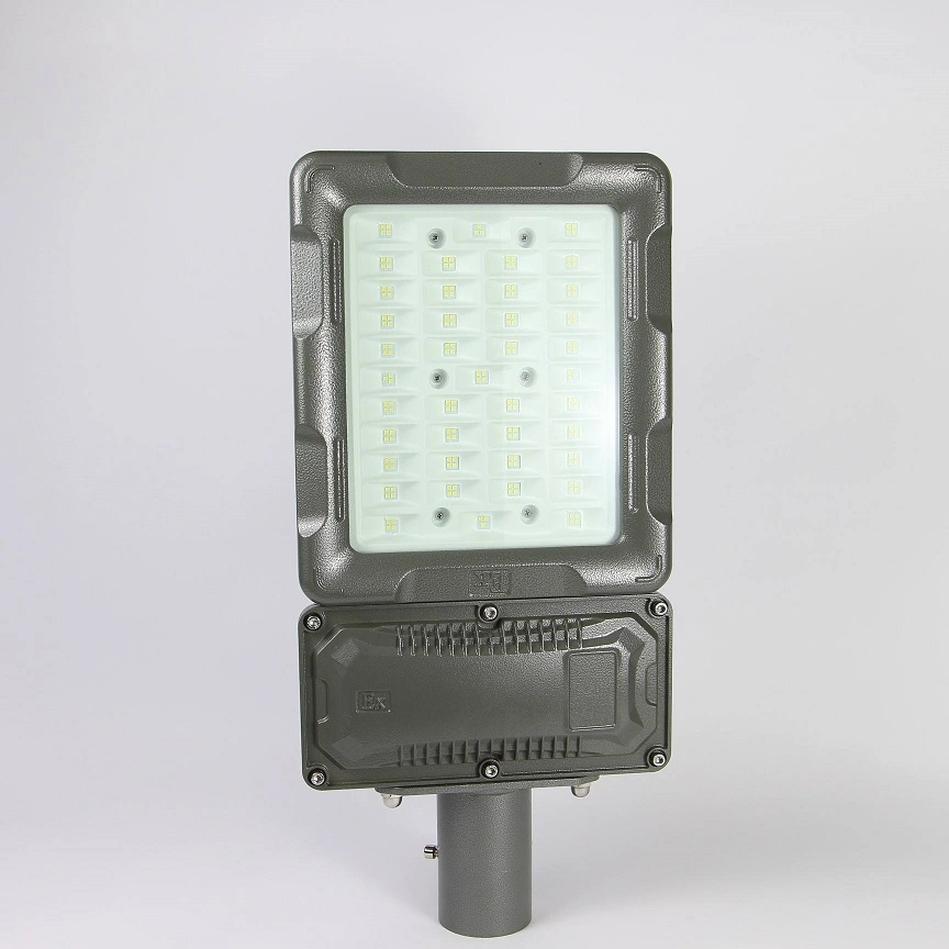 Pole Mount LED Explosion Atex Street Light Flood Ligting Fixture 5 Years for Hazardous Area