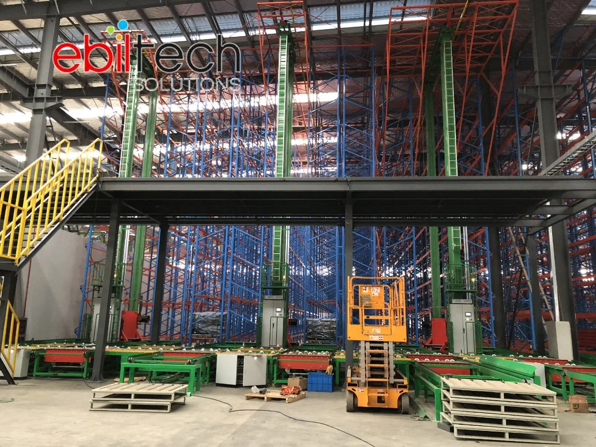 Ebiltech Double Column Stacker Crane for Automated Storage Warehouse Retrieval System