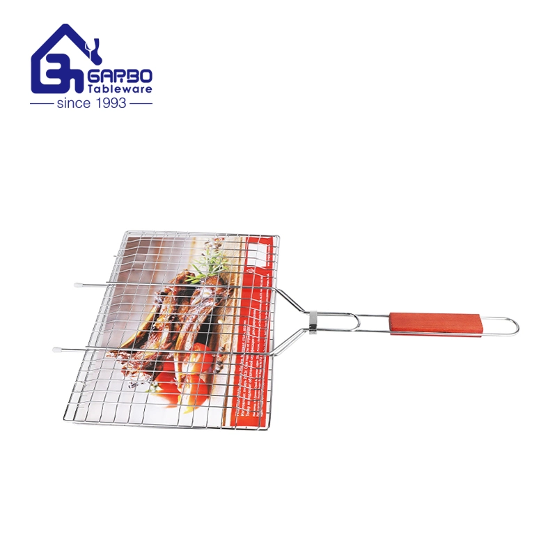 Barbacoa al aire libre Camping Mayorista/Proveedor de herramientas de acero inoxidable Non-Stick Cesta Barbacoa