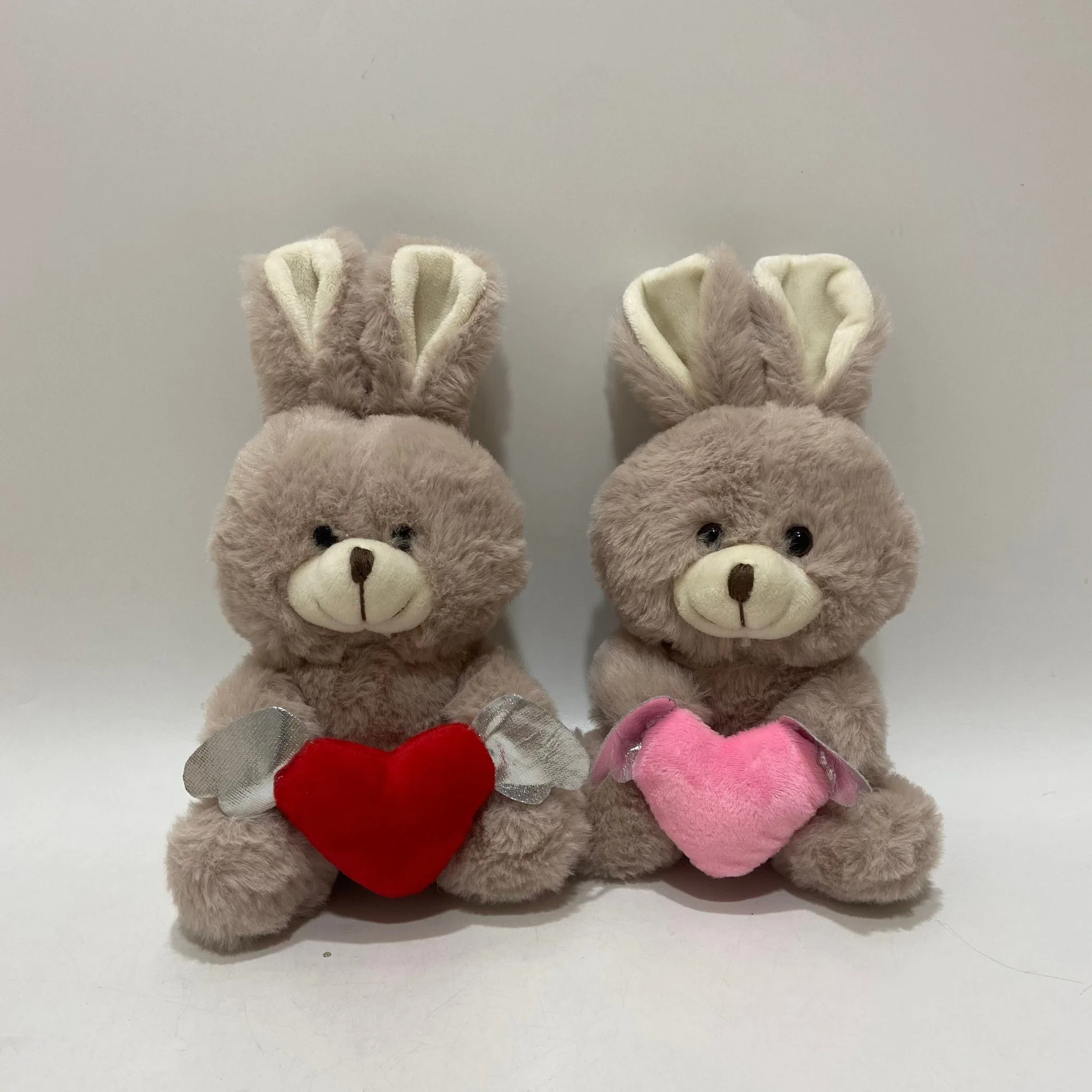 15 cm de Coelho macio personalizável OEM com Heart Toy Oferta dia S. Valentim ′ para os amantes