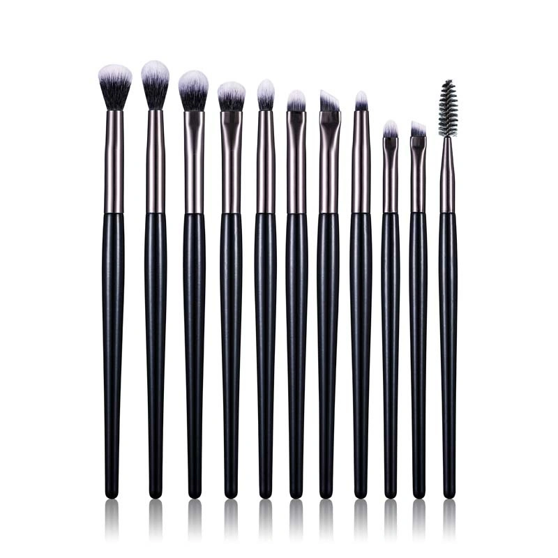 15PCS Black Color Makeup Brush Set High quality/High cost performance Vegan Synthetic Hair Beginner Beauty Tools Manufacturers