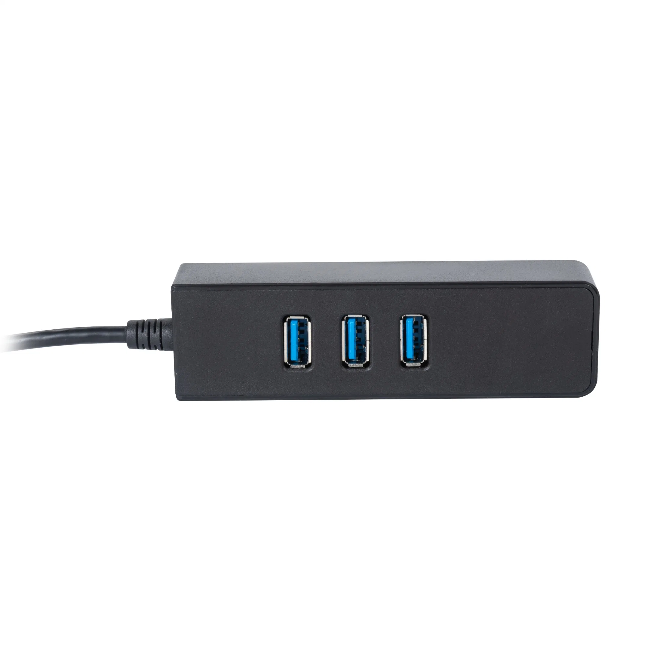 Black USB3.0 Am to 3 Porrts Hub Over Ethenernet