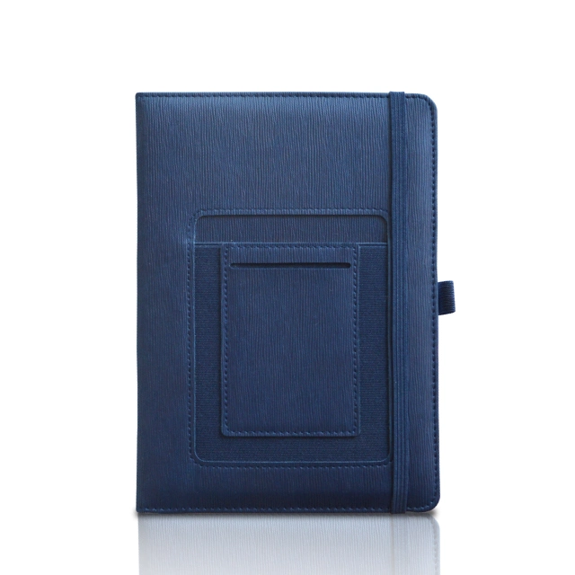 Textured PU Leather Planner Agenda with Phone Holder and Pen Loop