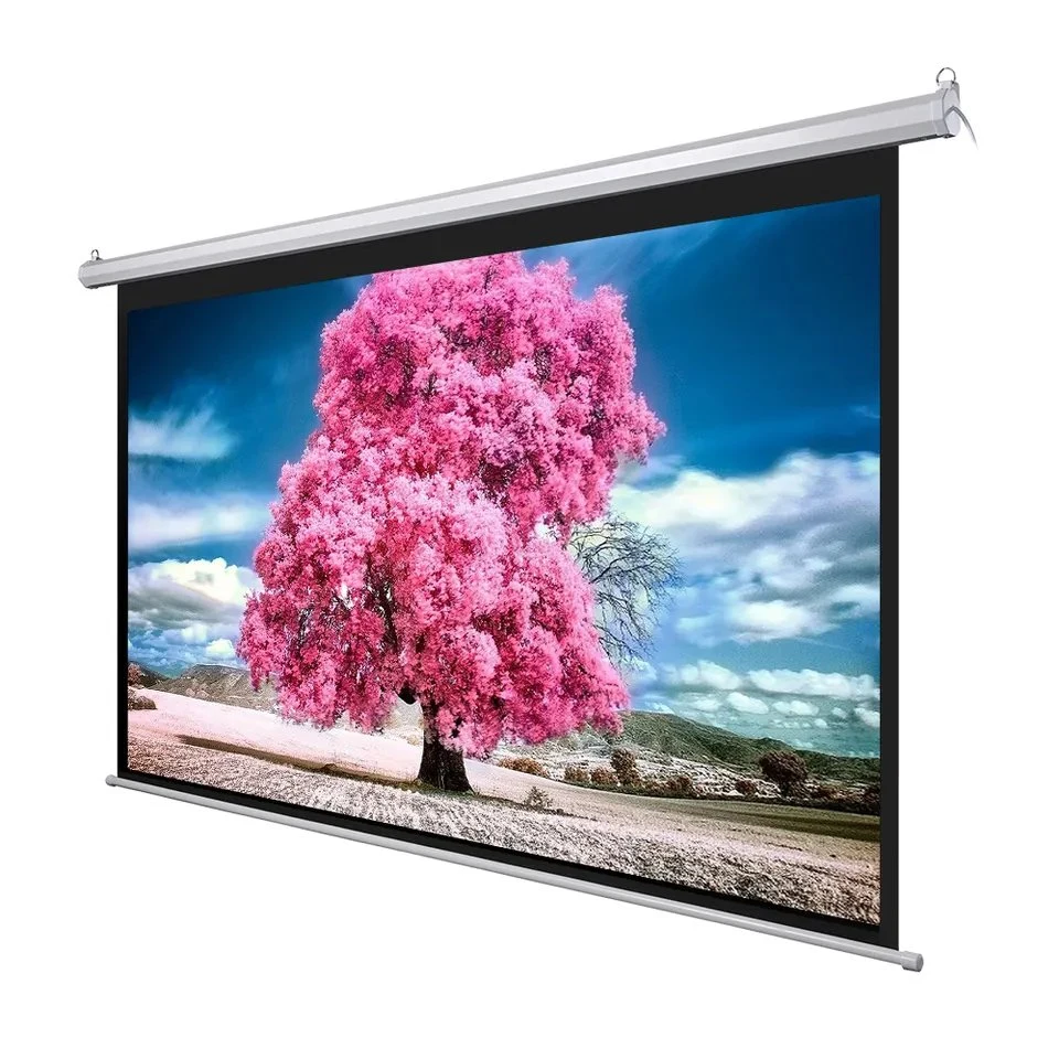 120 Inch 4: 3 Electric Projection Screen Wall-Mounted Rolling