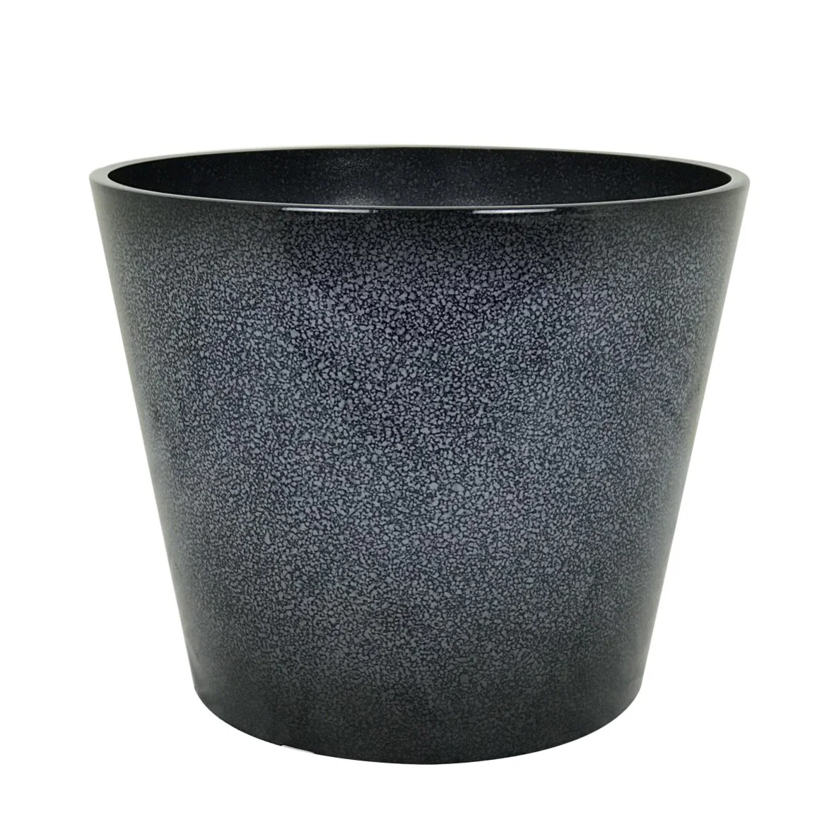 Decoração 4" simples plástica redonda Flower Pot Pot Vegetais Garden Plantadeira com efeito de cerâmica para ambas as piscinas interior e exterior