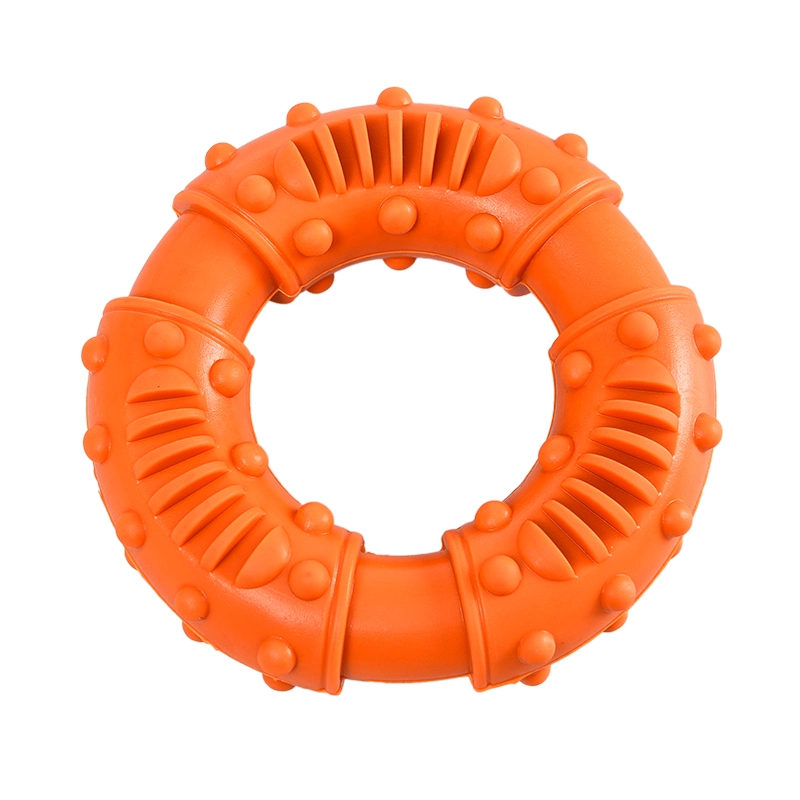 Eco-Friendly Durable Nature Rubber Ring Pet Dog Chew Toy OEM Dog Toy