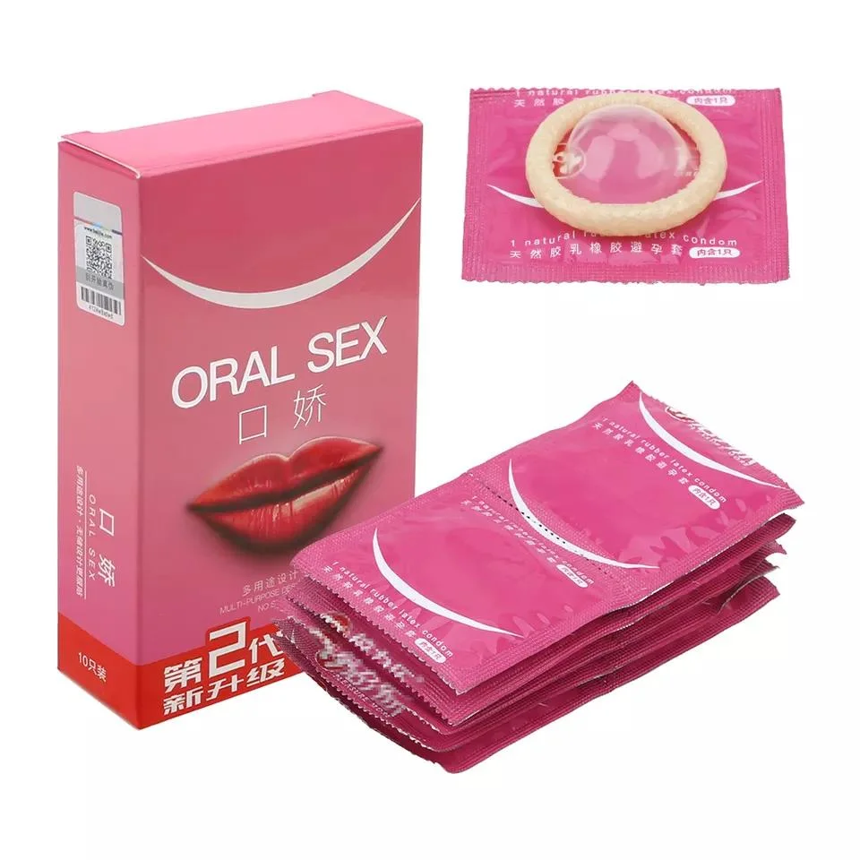 Ultra-Thin Latex Flavor Male Square Condom in Box Packing