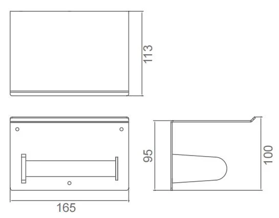 Big Sale Bathroom Accessories Stainless Steel with Shelf Paper Holder