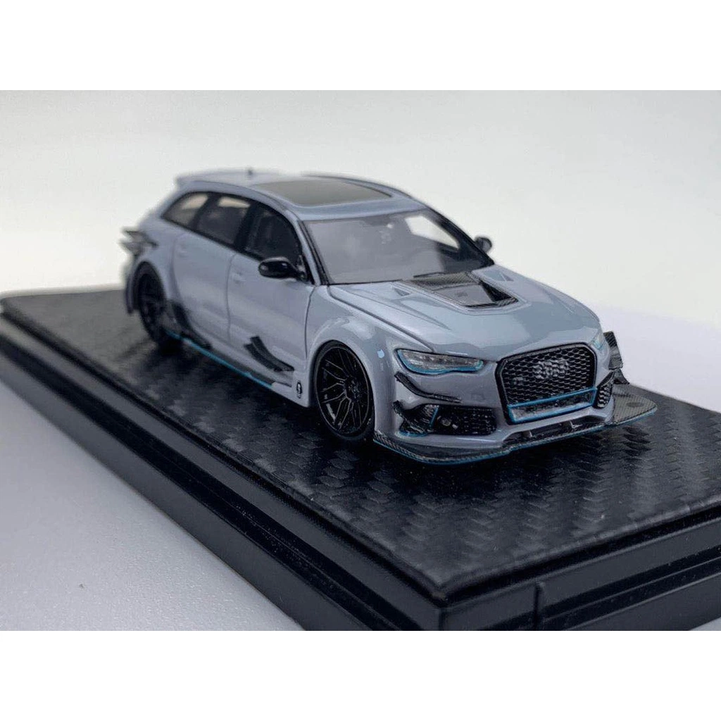 1/64 Audi RS6 Avant Darwinpro Dtm de resina Negro/Gris modelo de coche