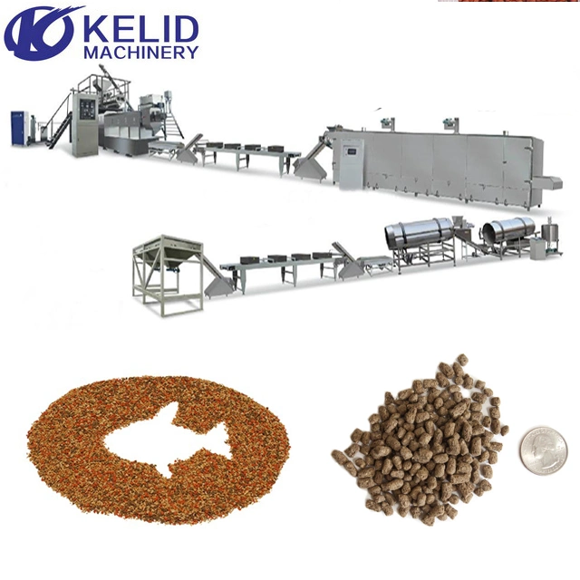 Animal Fish Feed Pet Dog máquina de procesamiento de extrusora de alimentos