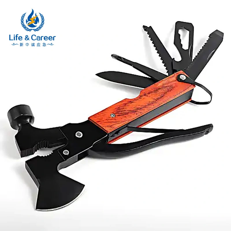 Fabricante Atacado Woodworking Nail Claw Hammers Outdoor Camping Multifunctional Outdoor Ferramenta de campismo