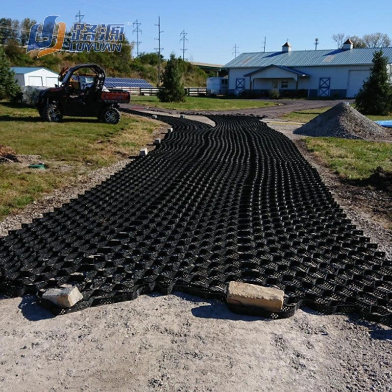 HDPE Geocell Light Weight Geo Cell Ground Enhancement Cellular System Durable HDPE Material Gravel Grid for Driveway Gravel Stabilizer