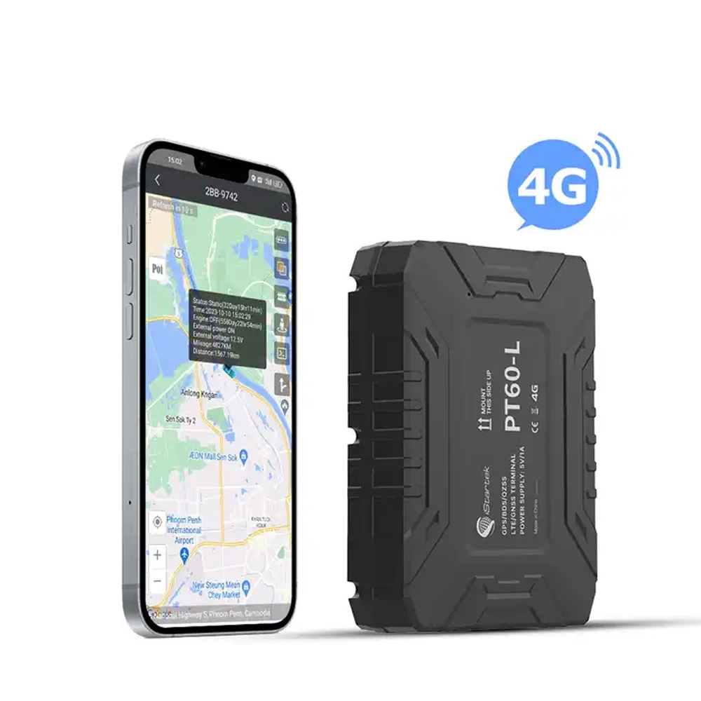 7800mAh Localizador de vehículos GPS 4G Wireless Car Tracker