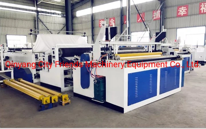 Competitive Price of Sanitary Tissue Napkin Paper Rewinding Machinery, Toilet Paper Cutting Machine, Quality Paper Production