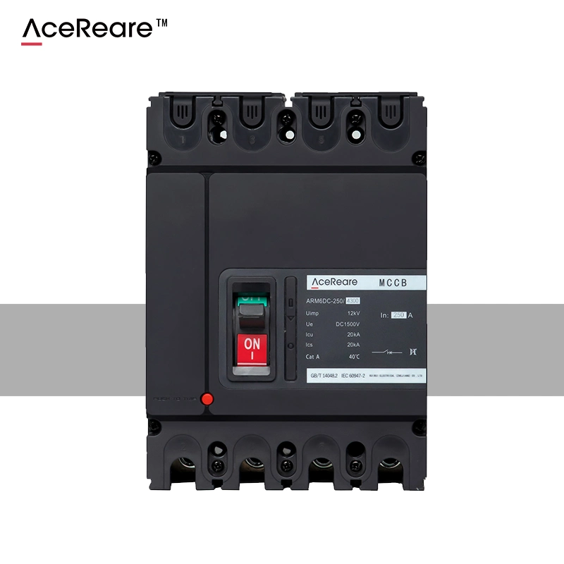 Arm6DC Series DC Molded Case Circuit Breaker 250A-4300 MCCB 4poles 250AMP Molded Case Circuit Breaker