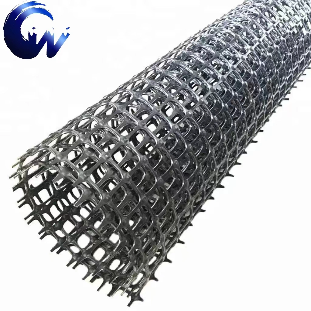 Tgsg50kn Bidirectional/Plastic Tensile Geogrid Is a Polymer Mesh Material with Square/Rectangular Shape