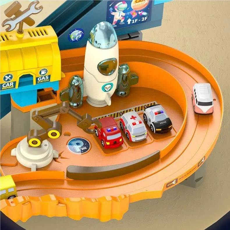 Hot Sale Mars Base Orbit Electric Car Popular and Interesting Plastic Toys