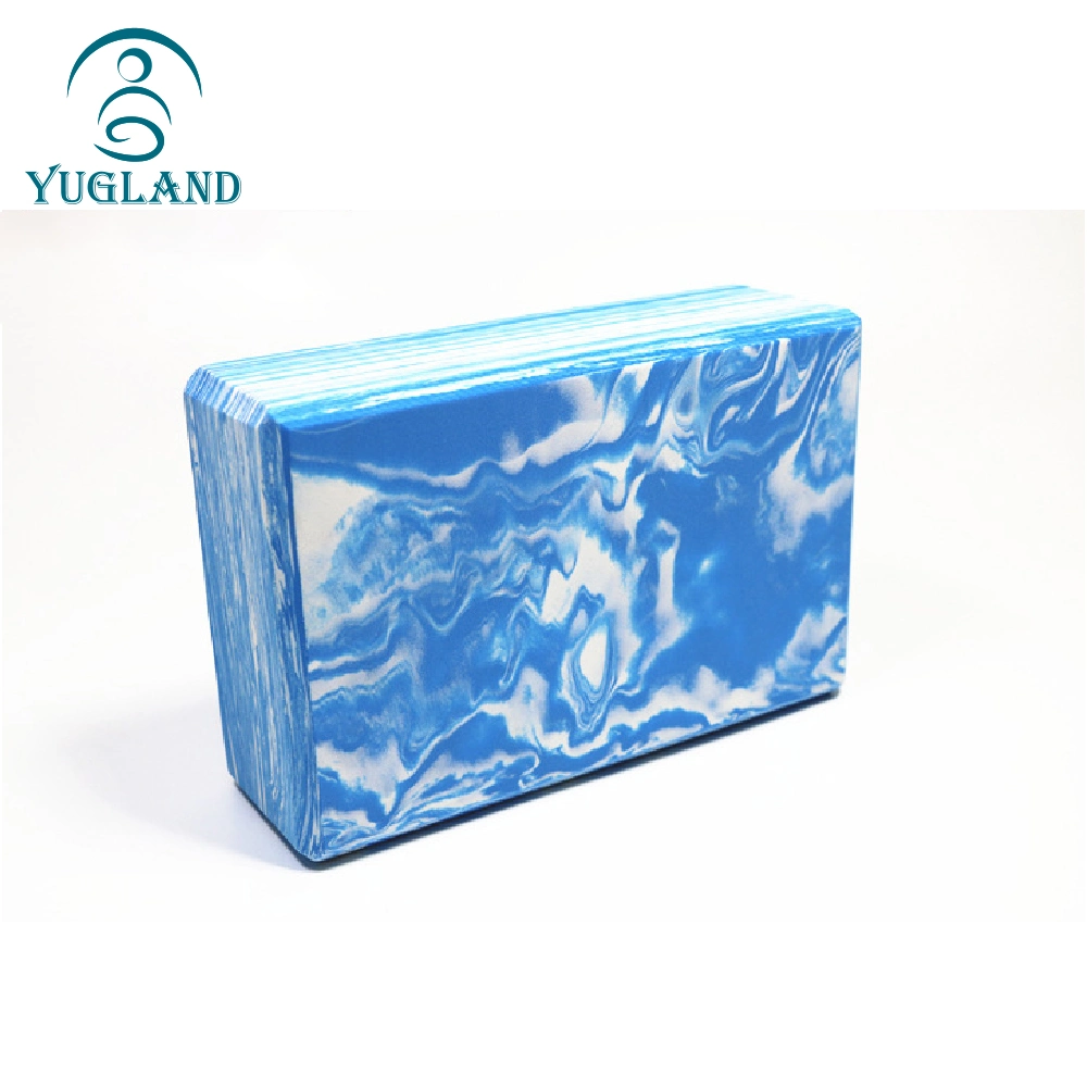 Yugland Fitness EVA Material Cheap Price Marbled Yoga Block Yoga Brick