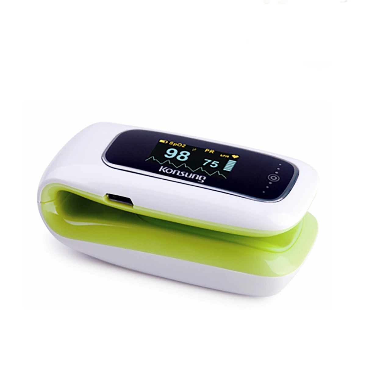 Humanized Design LCD SpO2 ECG Fingertip Pulse Oximeter for Home Use with CE&FDA Certificate Sonosat-F01lt