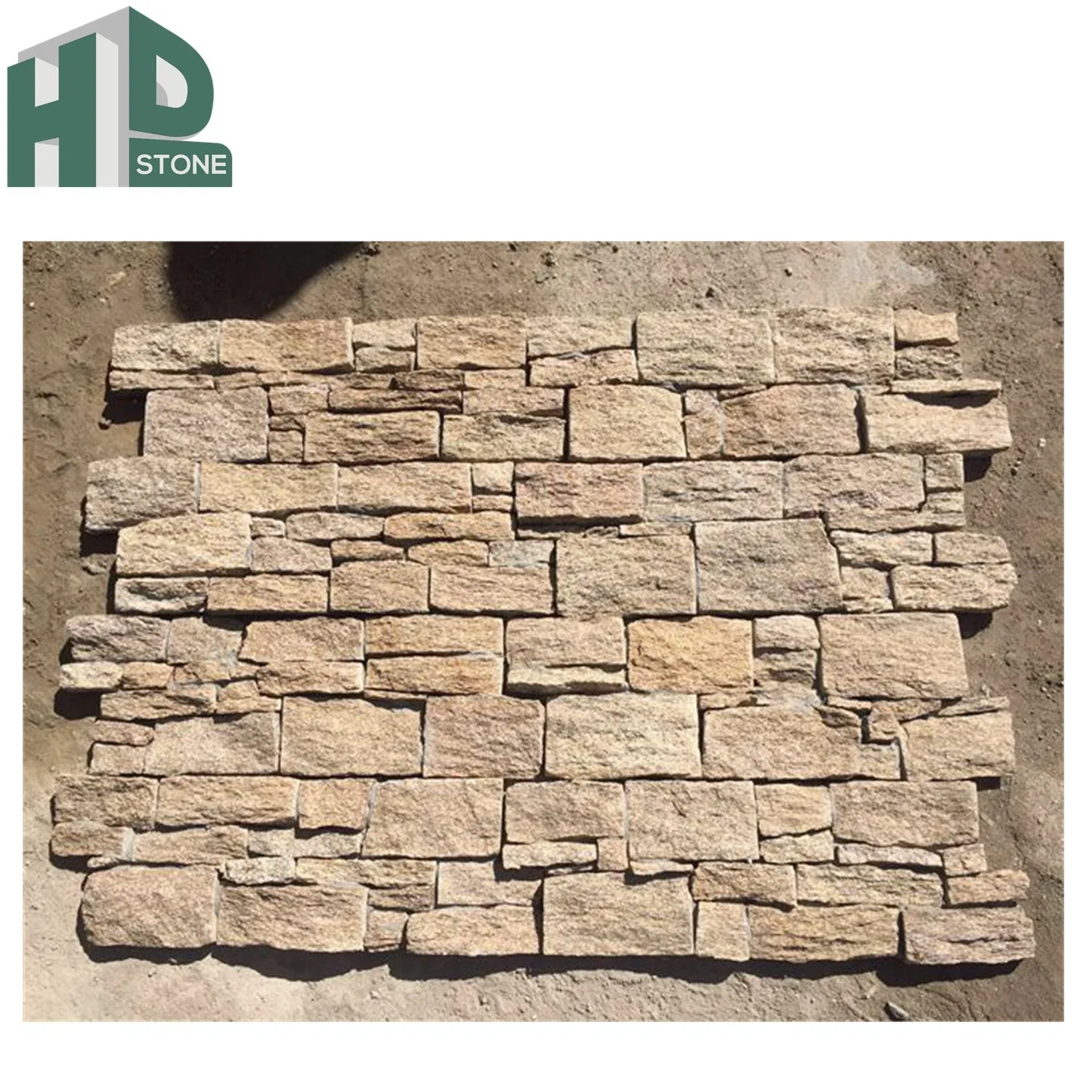 Popular Natural Stone Yellow Slate Tile for Park Garden and Courtyard