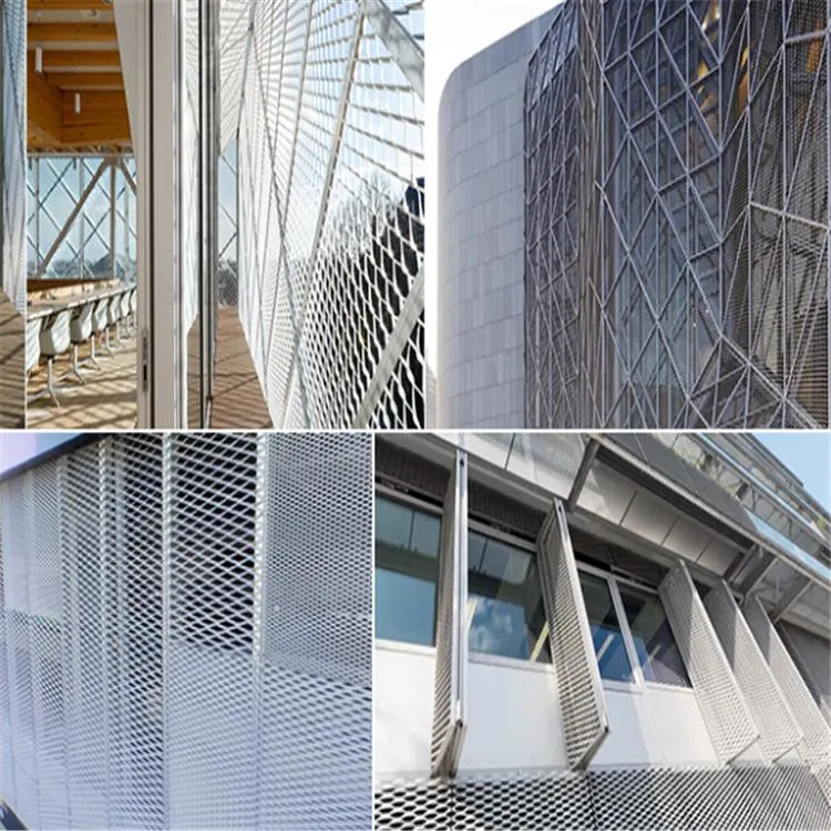 Decorative 3D Wall Panels Aluminium Perforated Metal Mesh