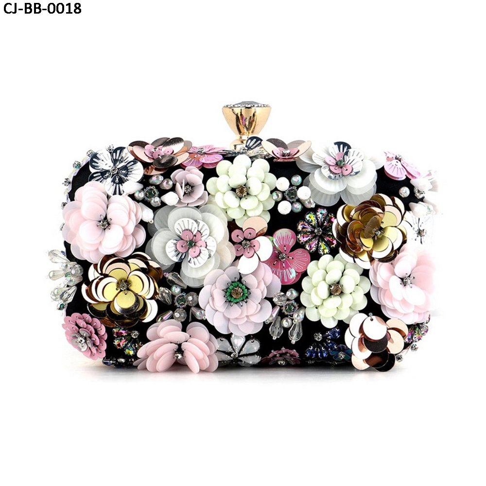 New Product Top Quantity Handbags Flower Pearl Dinner Bag Evening Bag for Women