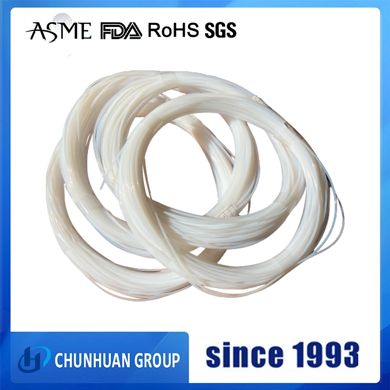 Compatible con RoHS/llegar a 100 de la pared ultra delgado tubo flexible de plástico de PTFE virgen