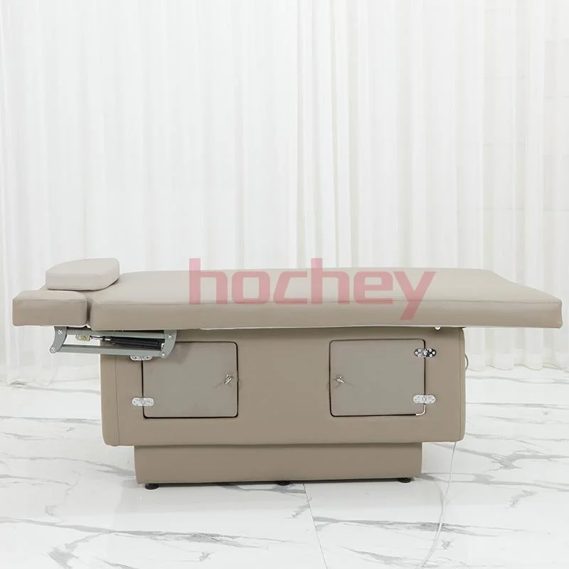 Hochey Medical Beauty Salon furniture Electric Adjustable Facial Bed Tattoo Chair with 2 Motors