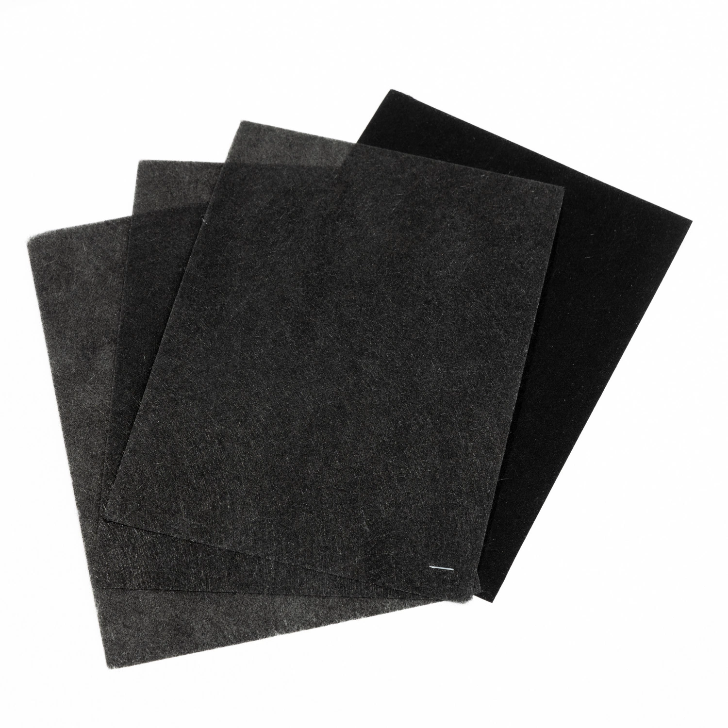 Njefg Sound Absorption Anti-Fouling Fiberglass Black Mat for Glass Wool Duct Lining.