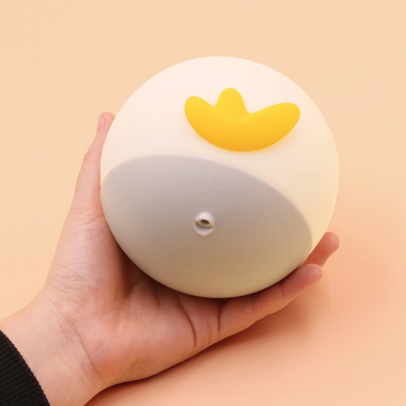 Lumière de nuit en silicone à télécommande en forme de poulet rond Autres éclairages intérieurs.