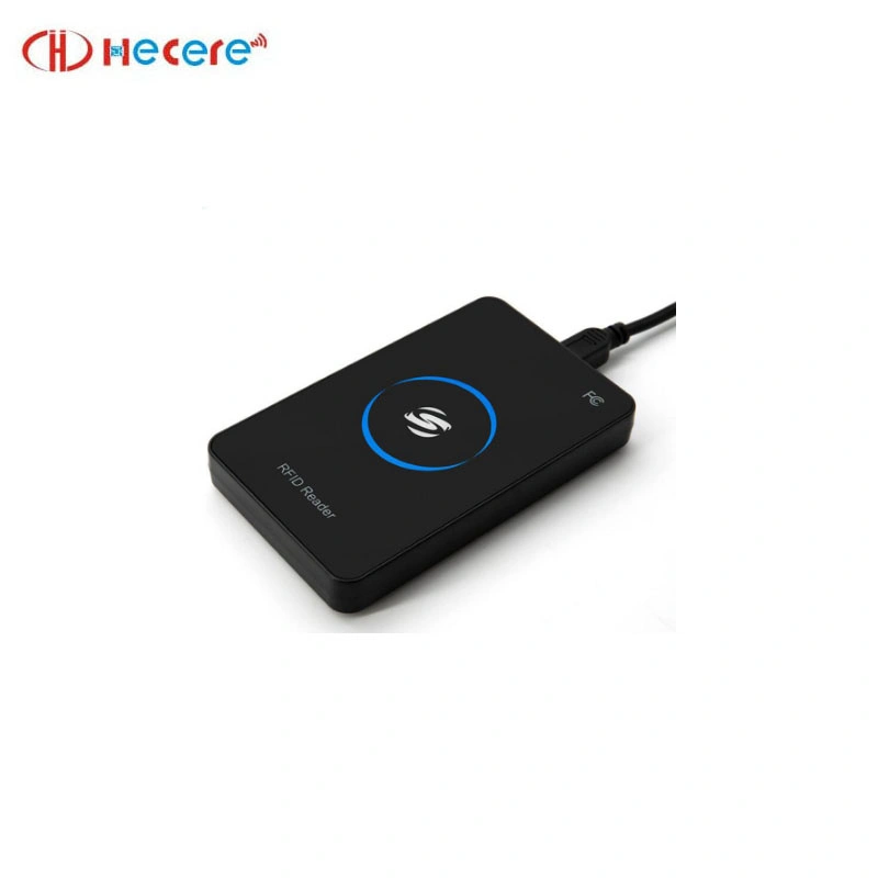 Promotional Cheap USB Passive Long Range Distance Desktop 13.56MHz 125kHz RFID NFC Smart Card Reader Price