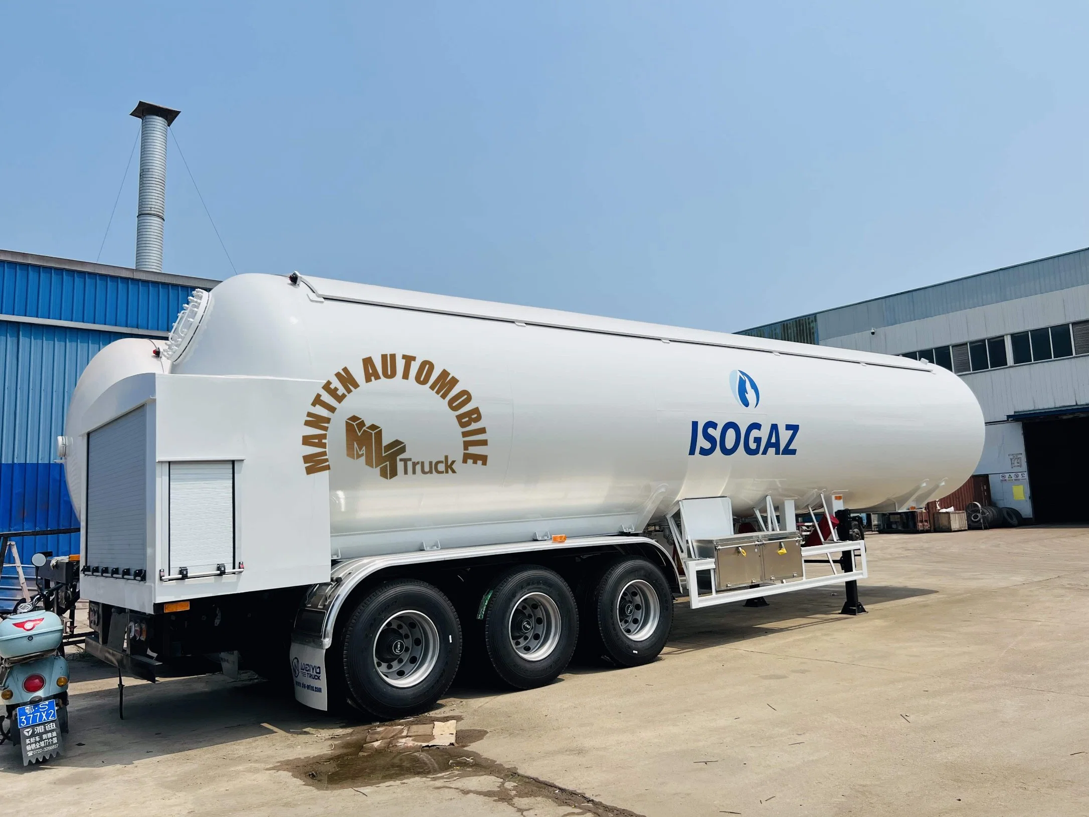 Personalizado de alto rendimiento nuevo depósito de 25 toneladas de 50 000 litros GPL semi remolque