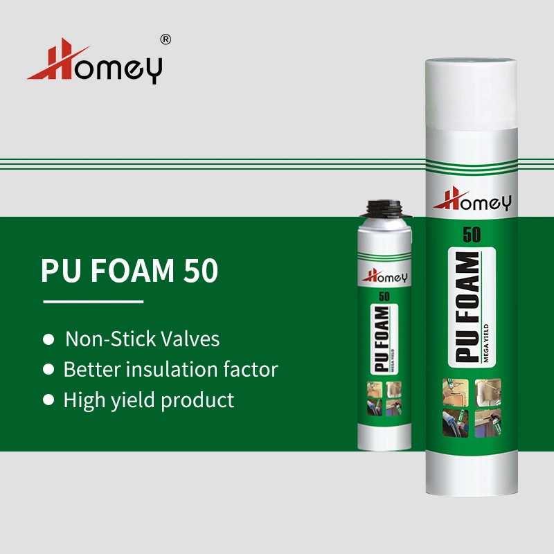 Homey 50 Large Areas Expanding Adhesive Spray Cans PU Foam