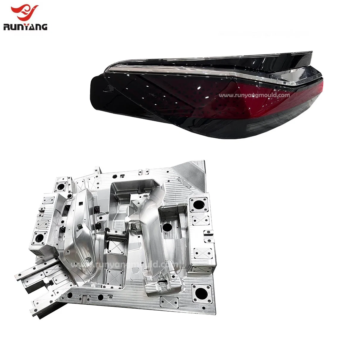 Precision Mould Manufacturer Auto Parts Moulding Light Mold Plastic Injection Lamp Molding