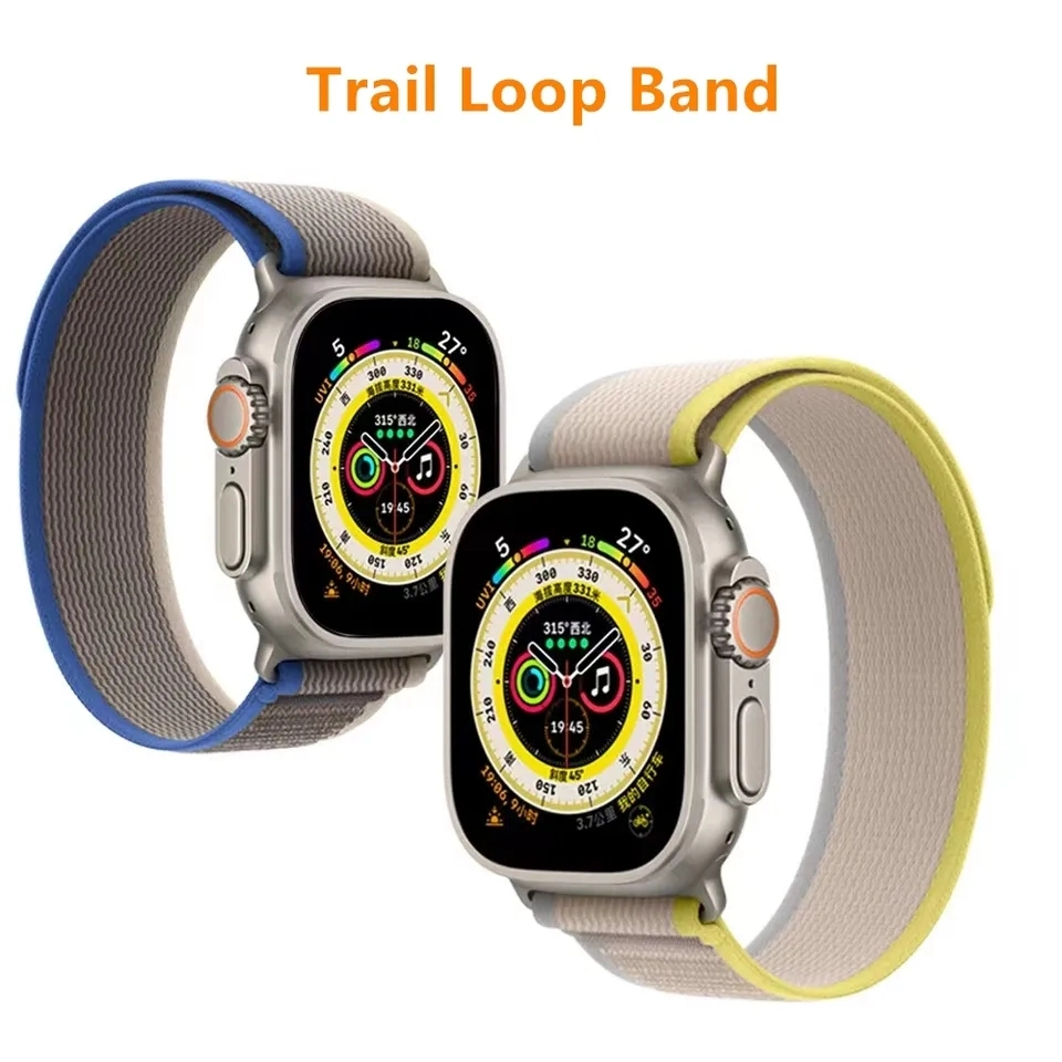 Nueva tela de nylon elegante simple Trail Loop banda para Apple Watch Ultra Watch Band