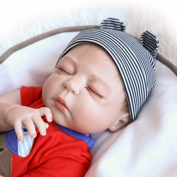 22" 55cm Newborn Reborn Doll Soft Silicone Baby Reborn Realistic Reborn for Children Gift Washable