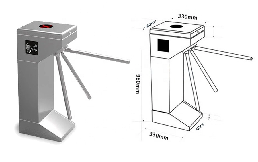 Secure Passage Portals Semi-Automatic Tripod Turnstile