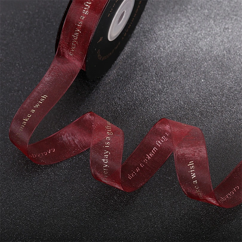 Organza Sheer Ribbon with Brand Logo