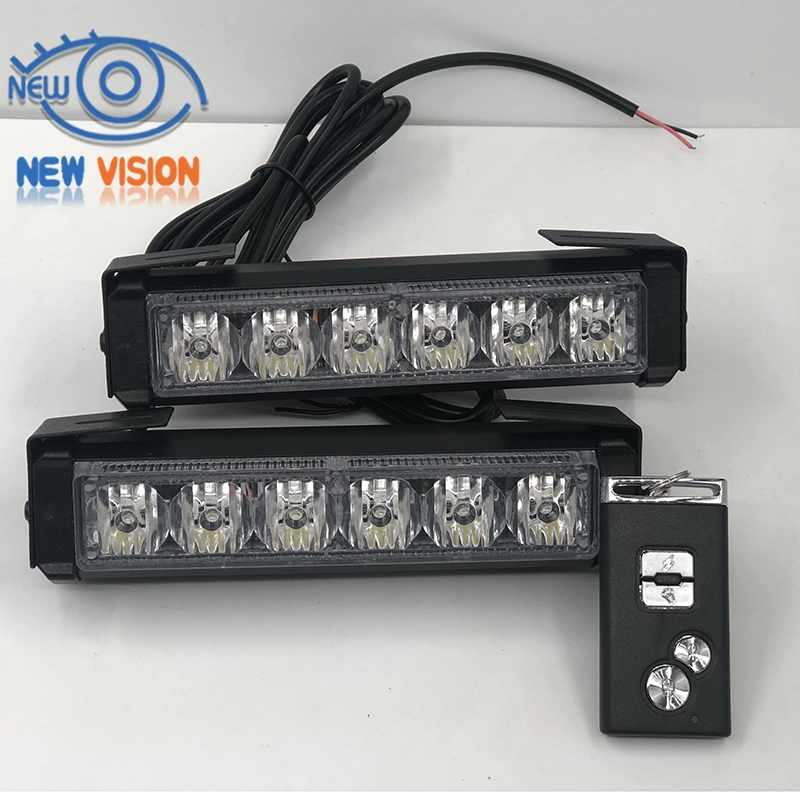 Car Truck Front Grille LED Strobe Flash Warning Light Auto LED Bar Emergency Light 12V Caution Lamp Daytime Running Lamp