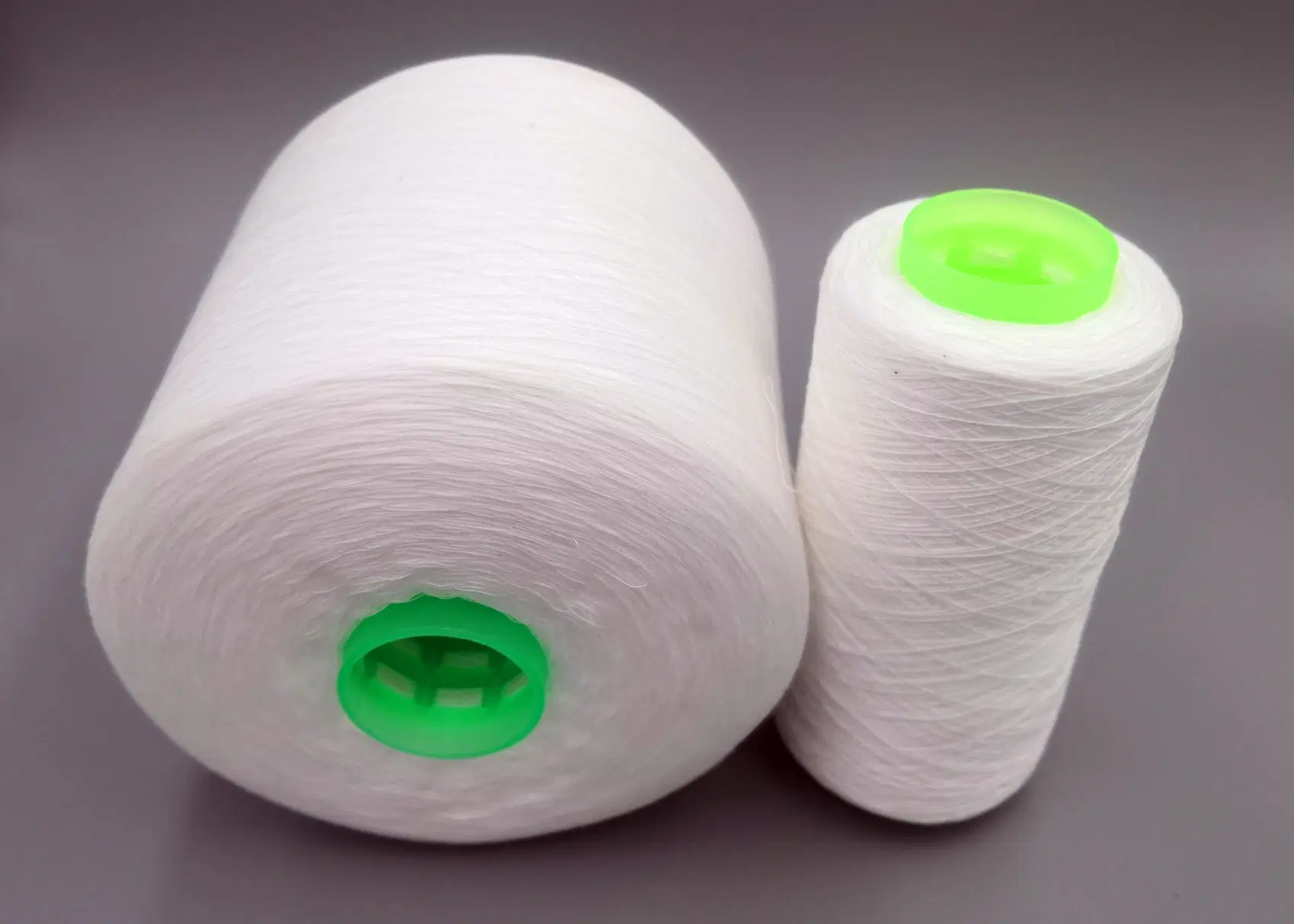 20/2 22/2 20/3 30/2 40/2 42/2 45/2 50/2 60/2 60/3 100pct Spun Polyester Yarn Raw White Polyester Yarn for Sewing Thread