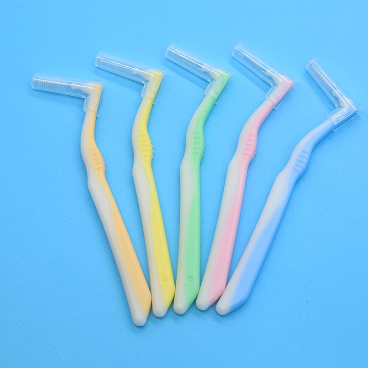 Hot Sell L Shape Adult Dental Tepe Interdental Brush for Clean Tooth