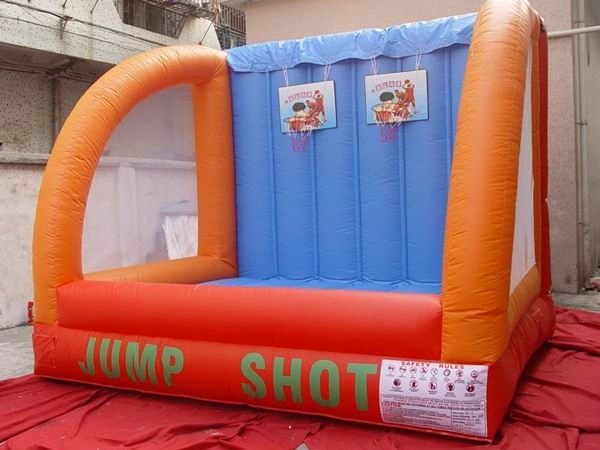 Beliebte Outdoor Kinder Erwachsene Basketball Shooting Game Aufblasbarer Basketball Court Spiel