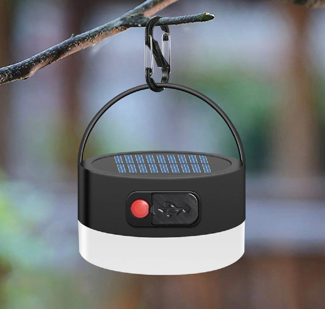 Solar Light Waterproof Camping Portable Circular LED Lamp Outdoor Hanging Camping Light Tent Wyz18440