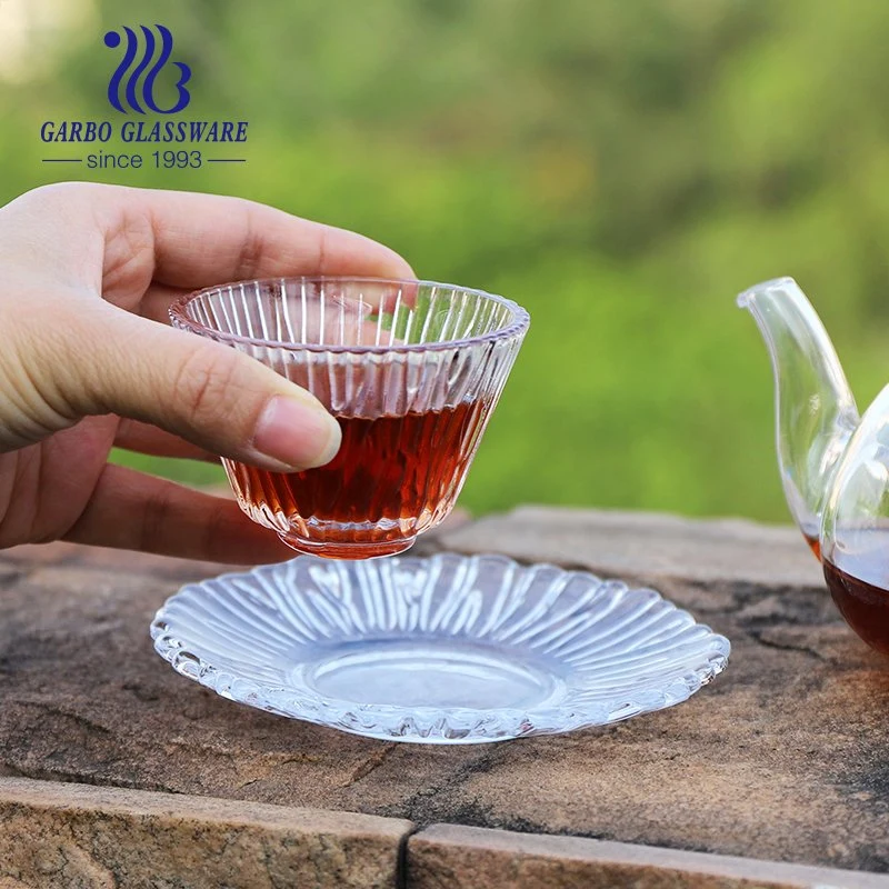 Handmade Arabic Turkish Black Tea High-Quality Cawa Glass Small Casa Glass Cup with Customized Design for Cafe Home After Lunch