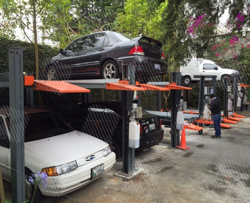 Vertical hidráulico automático almacén inteligente automático Mecánico de automóvil elevador de vehículos personalizados