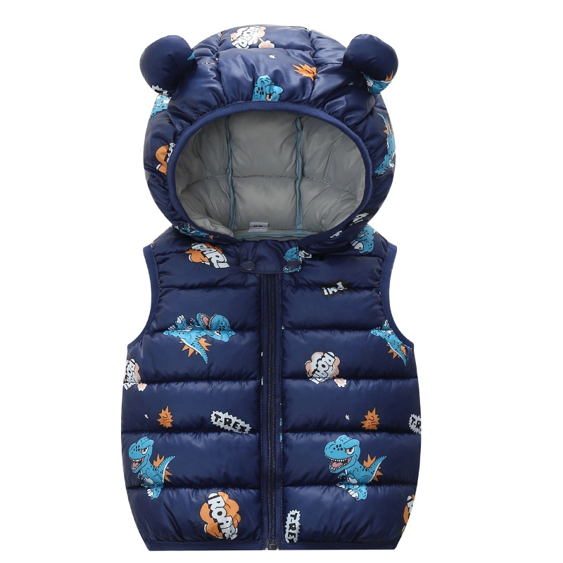 Children Clothing Winter Outerwear Girls Vest Hooded Kids Jackets Baby Girl Waistcoat