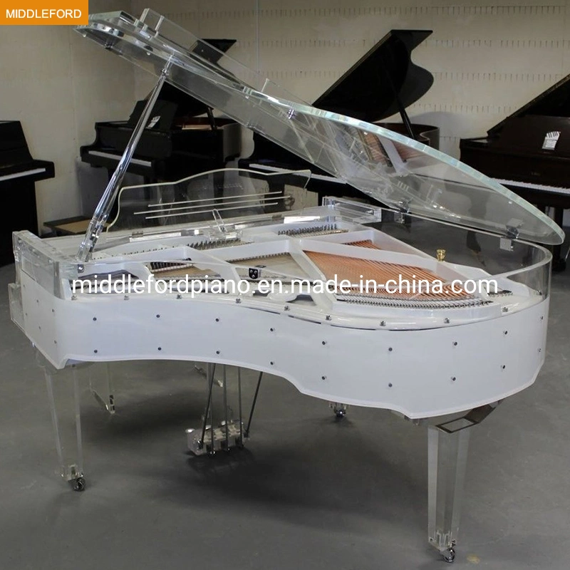 Marco blanco Crystal Piano-168Gp con luces LED