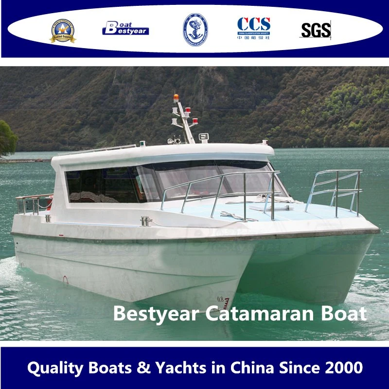 Bestyear 10.8m Fiberglass Catamaran Passenger Boat for 25 Passengers