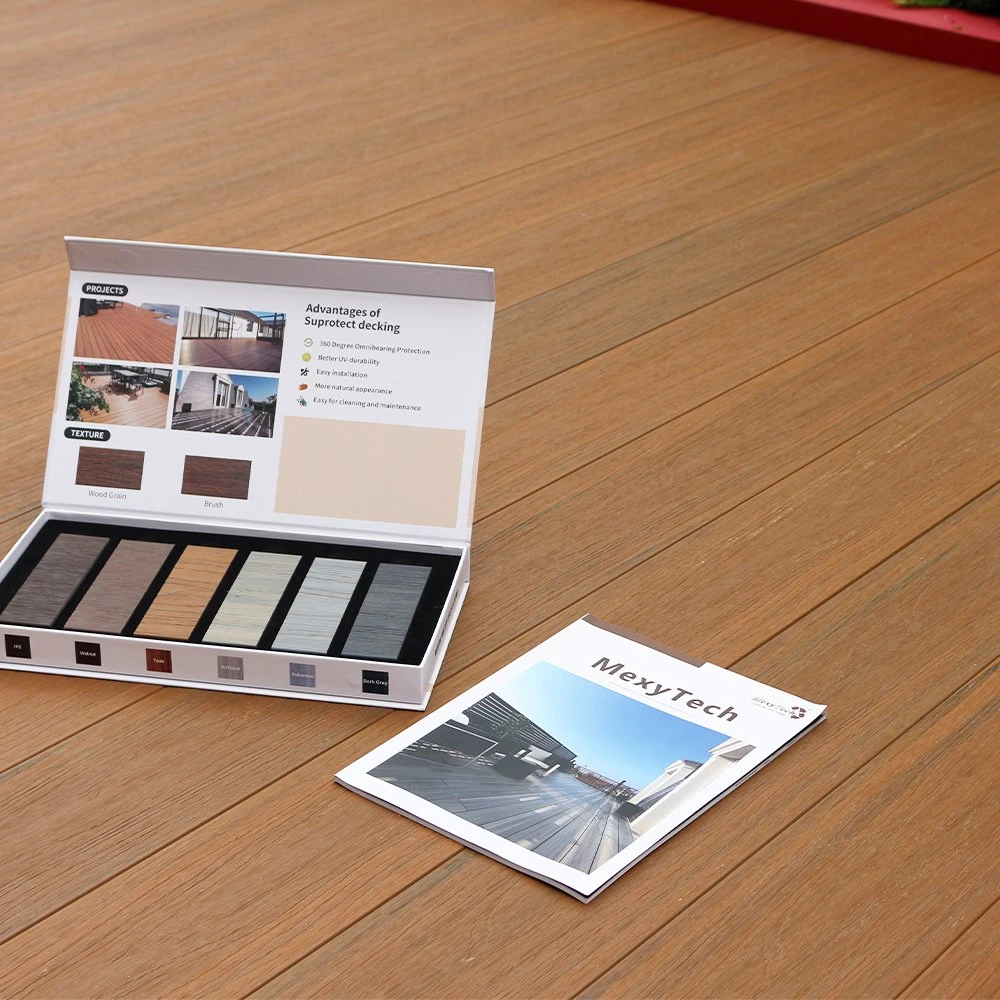 WPC Hersteller Nein Gap Decking patentiertes Design Engineered Wood Plastic Verbundboden